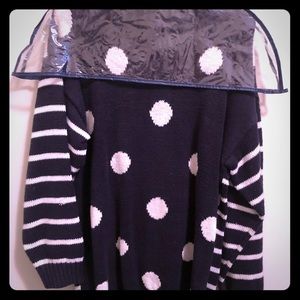 Vintage 80s Polka Dot/Stripe Sweater